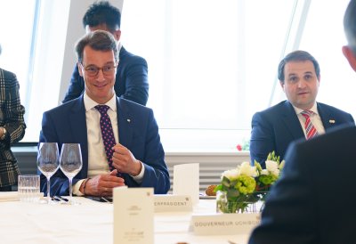 Ministerpräsident Hendrik Wüst trifft den Gouverneur der Präfektur Fukushima Masao Uchibori