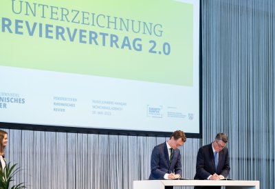 Eine gute Zukunft für das Rheinische Revier – Land und Region unterzeichnen Reviervertrag 2.0