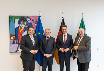 Einigkeit bei Ministerpräsident Wüst und EU-Kommissar Schmit: Unternehmen brauchen mehr denn je Planungssicherheit