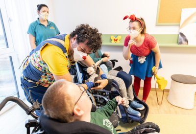 Ministerpräsident Hendrik Wüst besucht das Kinderhospiz Regenbogenland, Düsseldorf
