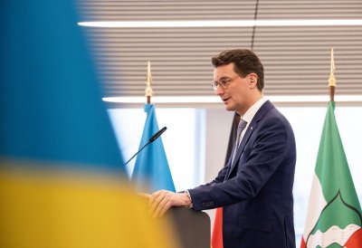 Ministerpräsident Hendrik Wüst und Kölns Oberbürgermeisterin Henriette Reker werden mit Orden der Ukrainisch-Orthodoxen Kirche ausgezeichnet