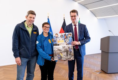 Ministerpräsident Wüst dankt nordrhein-westfälischen Helfern für Erdbebeneinsatz in der Türkei und Syrien