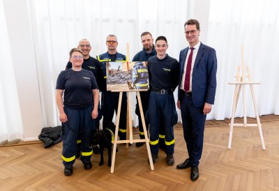 Ministerpräsident Wüst dankt nordrhein-westfälischen Helfern für Erdbebeneinsatz in der Türkei und Syrien