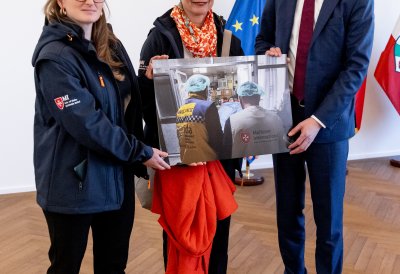 Ministerpräsident Wüst dankt nordrhein-westfälischen Helfern für Erdbebeneinsatz in der Türkei und Syrien