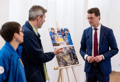 Ministerpräsident Wüst dankt nordrhein-westfälischen Helfern für Erdbebeneinsatz in der Türkei und Syrien