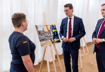 Ministerpräsident Wüst dankt nordrhein-westfälischen Helfern für Erdbebeneinsatz in der Türkei und Syrien