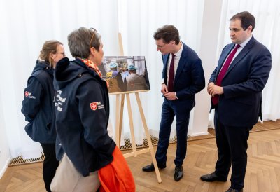 Ministerpräsident Wüst dankt nordrhein-westfälischen Helfern für Erdbebeneinsatz in der Türkei und Syrien