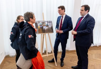 Ministerpräsident Wüst dankt nordrhein-westfälischen Helfern für Erdbebeneinsatz in der Türkei und Syrien