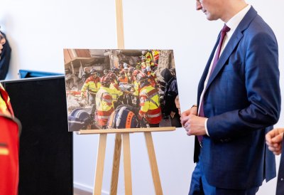 Ministerpräsident Wüst dankt nordrhein-westfälischen Helfern für Erdbebeneinsatz in der Türkei und Syrien