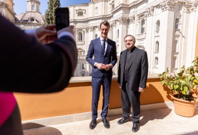 Ministerpräsident Hendrik Wüst reist nach Rom