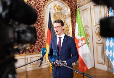 Gemeinsame Kabinettsitzung der Länder Nordrhein-Westfalen und Bayern in München