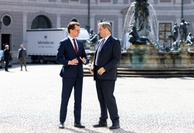 Gemeinsame Kabinettsitzung der Länder Nordrhein-Westfalen und Bayern in München