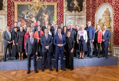 Gemeinsame Kabinettsitzung der Länder Nordrhein-Westfalen und Bayern in München