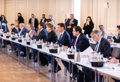 Gemeinsame Kabinettsitzung der Länder Nordrhein-Westfalen und Bayern in München