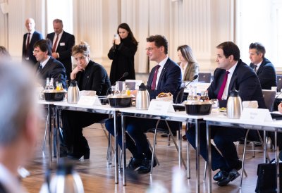 Gemeinsame Kabinettsitzung der Länder Nordrhein-Westfalen und Bayern in München