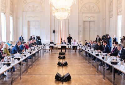 Gemeinsame Kabinettsitzung der Länder Nordrhein-Westfalen und Bayern in München