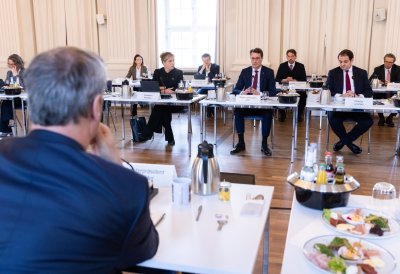 Gemeinsame Kabinettsitzung der Länder Nordrhein-Westfalen und Bayern in München