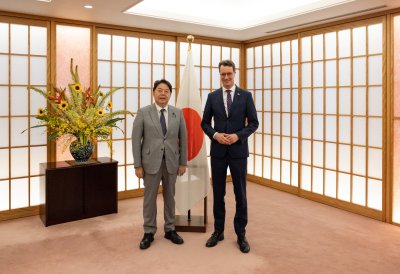 Ministerpräsident Hendrik Wüst trifft japanischen Außenminister Yoshimasa Hayashi