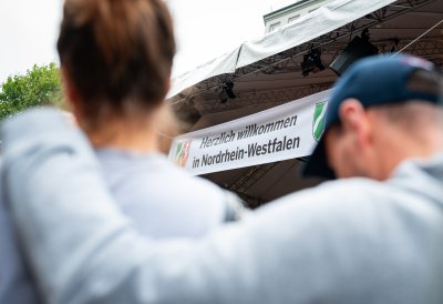 NRW-Landesmeile auf dem Tag der Deutschen Einheit in Hamburg