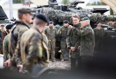 Besuch des deutschen Bundeswehr-Kontingents in Rukla