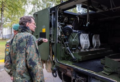 Besuch des deutschen Bundeswehr-Kontingents in Rukla