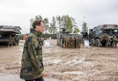 Besuch des deutschen Bundeswehr-Kontingents in Rukla