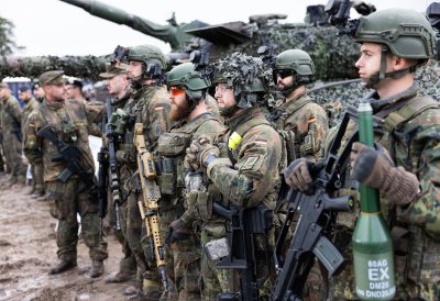 Besuch des deutschen Bundeswehr-Kontingents in Rukla