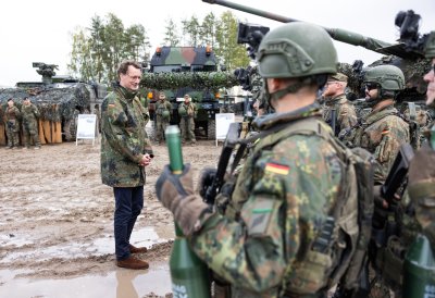 Besuch des deutschen Bundeswehr-Kontingents in Rukla