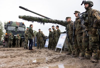 Besuch des deutschen Bundeswehr-Kontingents in Rukla