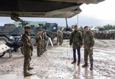 Besuch des deutschen Bundeswehr-Kontingents in Rukla