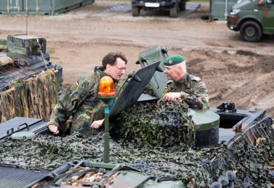 Besuch des deutschen Bundeswehr-Kontingents in Rukla
