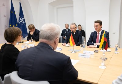 Gespräch mit dem Verteidigungsminister der Republik Litauen, Herrn Arvydas Anasauskas