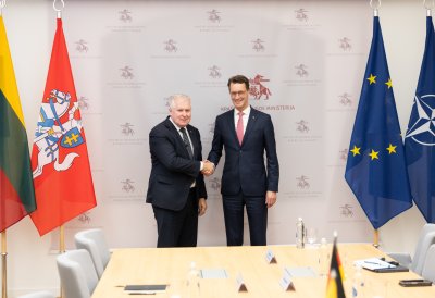 Gespräch mit dem Verteidigungsminister der Republik Litauen, Herrn Arvydas Anasauskas