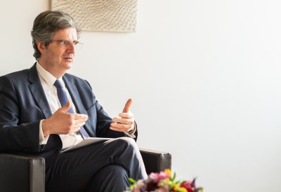 Ministerpräsident Hendrik Wüst empfängt den Botschafter der Französischen Republik