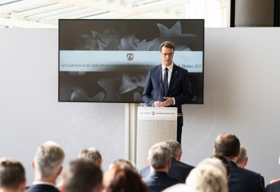 Landtag und Landesregierung gedenken Opfer von Hamas-Terrorangriff