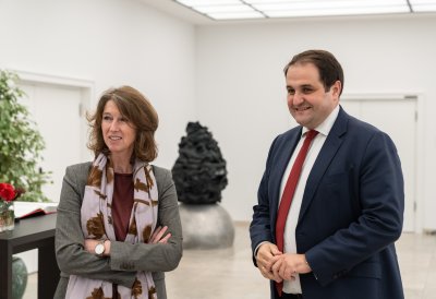 Antrittsbesuch der niederländischen Botschafterin: Ministerpräsident Wüst empfängt Hester Somsen in der Staatskanzlei