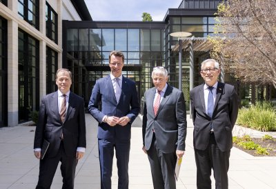 Ministerpräsident Wüst besucht die Stanford University im Süden von San Francisco