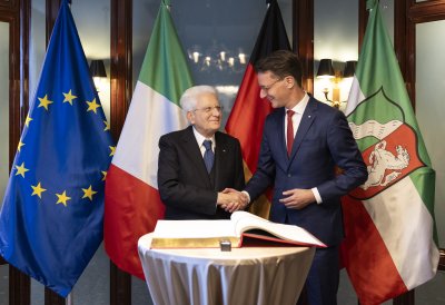 Staatsbesuch des Präsidenten der Italienischen Republik S.E. Sergio Mattarella in Nordrhein-Westfalen