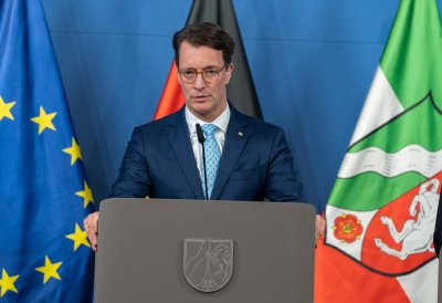 Pressekonferenz mit Spitzvertretern der nordrhein-westfälischen Industrie