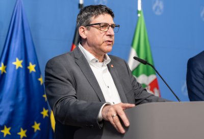 Pressekonferenz mit Spitzvertretern der nordrhein-westfälischen Industrie