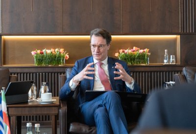 Ministerpräsident Hendrik Wüst empfängt den Botschafter Griechenlands