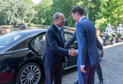 Ministerpräsident Wüst empfängt den Premierminister der Republik Usbekistan Abdulla Aripov