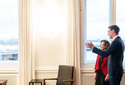 Ministerpräsident Wüst empfängt die Botschafterin von Kanada in Deutschland zum Antrittsbesuch