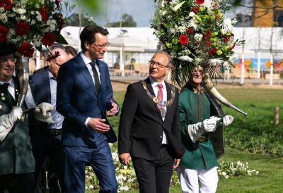 Ministerpräsident Wüst eröffnet Landesgartenschau Neuss