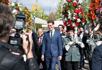 Ministerpräsident Wüst eröffnet Landesgartenschau Neuss