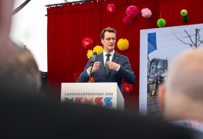 Ministerpräsident Wüst eröffnet Landesgartenschau Neuss