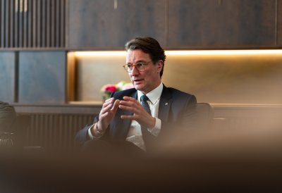 Ministerpräsident Wüst empfängt österreichischen Bundesminister Wolfgang Hattmannsdorfer
