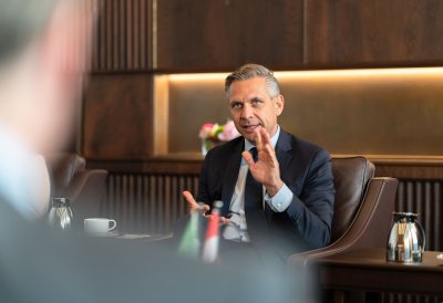 Ministerpräsident Wüst empfängt österreichischen Bundesminister Wolfgang Hattmannsdorfer