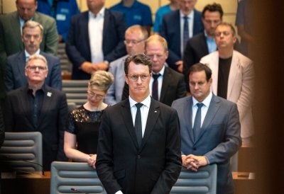 Fünf Jahre nach der Hochwasserkatastrophe: Gemeinsames Gedenken von Landtag und Landesregierung im Beisein von Bundespräsident Steinmeier