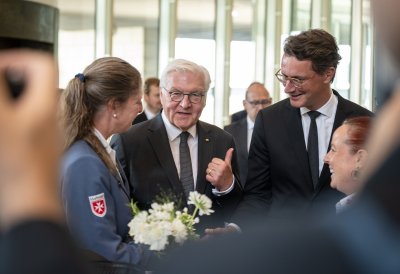Fünf Jahre nach der Hochwasserkatastrophe: Gemeinsames Gedenken von Landtag und Landesregierung im Beisein von Bundespräsident Steinmeier
